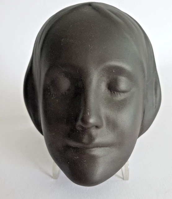 Die Tote aus der Seine, Maske, schwarz, Terra Sigliata, ca. 1940/50erJ.