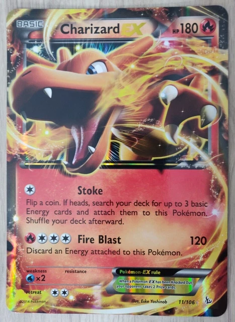 POKÉMON TCG JUMBO Oversize Card XY Flashfire Charizard EX 11 Holo EUR ...