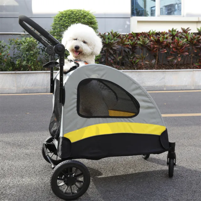 Carro de perro plegable carrito de perro 2 puertas carrito de perro para animales pequeños hasta 20 kg de DE