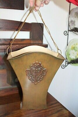 SOUTHERN LIVING AT HOME - Metal FLOWER MARKET Hanging DOOR BUCKET - Preowned