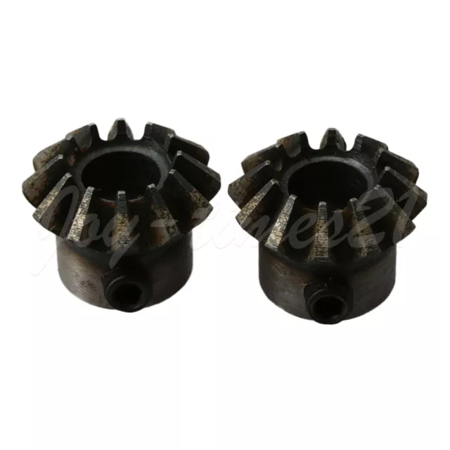 2x Pairing Tapered Bevel Gear 1.5 Module 12 Teeth 8mm Hole Dia 90 Degree