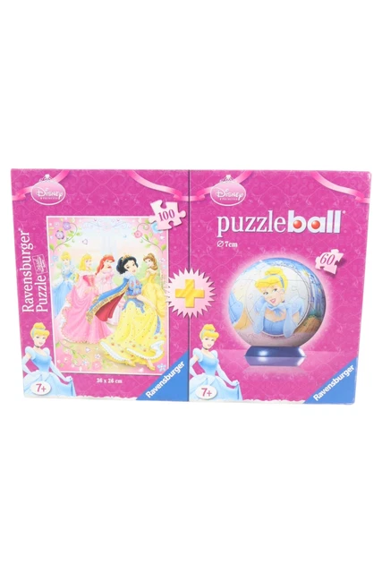 RAVENSBURGER PUZZLE BALL Disney Princesses 100 Piece Pink/Blue £41.96 ...
