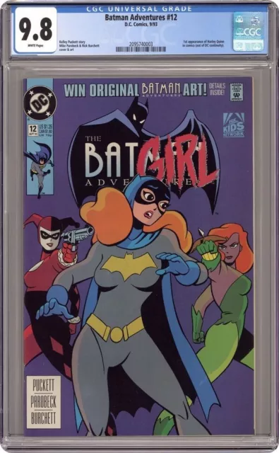 Batman Adventures 12 CGC 9.8  1st Harley Quinn  White Pages!