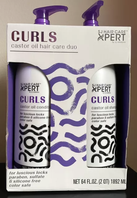 Beauty Untouched SJ Creations Curls Expert Castor Oil Shampoo Conditioner Xpert