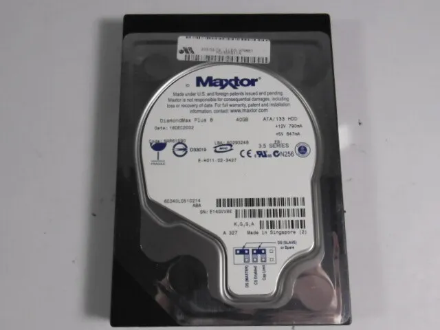 Maxtor E-H011-02-3437 Hard Drive 30GB  USED