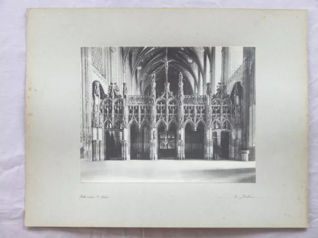 PHOTOGRAPHIE ANCIENNE. NEURDEIN  Albi Intérieur de la Cathédrale, le Jubé. 1910