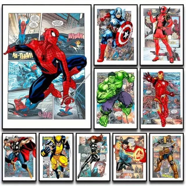 Poster Marvel Avengers Wandschmuck Wandgemälde Aufhängebild Dekoartikel/N107