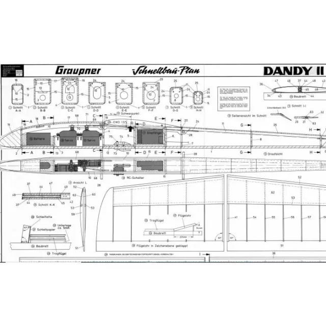 Bauplan Dandy II Modellbauplan