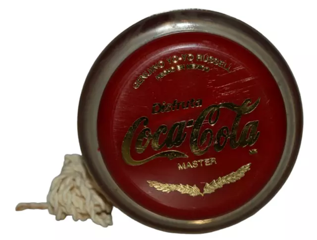 Vintage Rare Toy Mexican Genuine Yo-Yo Russel Master Coca Cola Red