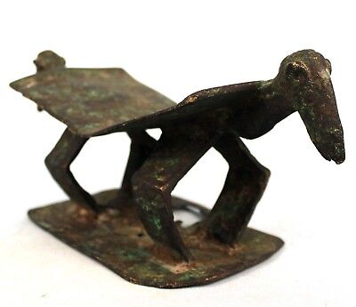 Art African Arts First - Backing Nape Or Stool Mossi Bronze - 28,5 CMS 3