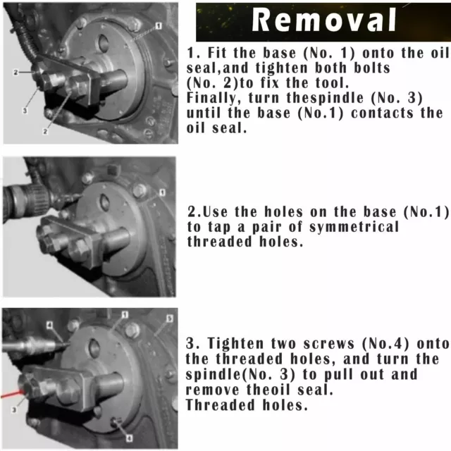 Detroit Diesel DD13 DD15 Front Crank Seal Remover & Installer Tool W541589023300 2