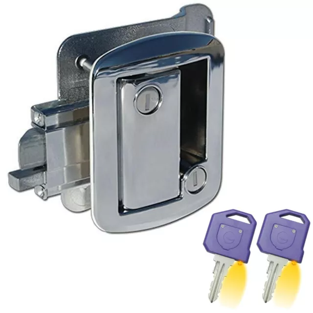 Global Link TTL-43610-PC, Classic Pro RV Door Lock & Deadbolt With LED Keys
