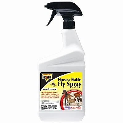 Horse & Stable Fly Spray, Spray Bottle, 32oz size. -46172