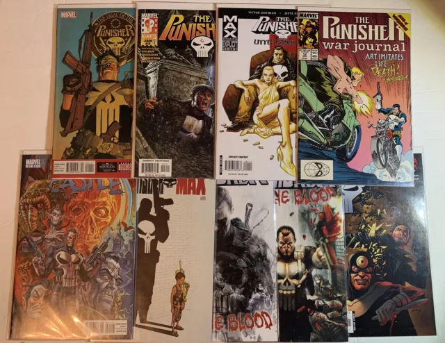 Marvel Comics The Punisher Mixed Lot Closeout Sale!! 9 Books War Journal Trial
