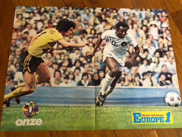 MIROIR SPRINT carte football PELE SANTOS # 74 vers 1960 ORIGINALE