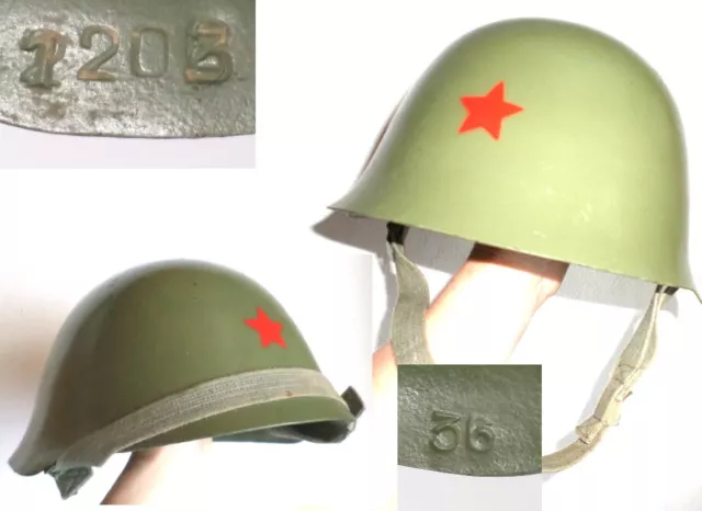 Jugoslawien Armee - Stahlhelm Tito -Zeit communist Yugoslavia army STEEL HELMET