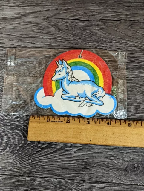 Vtg Baby Unicorn Rainbow Cloud Air Fresheners Lying Down NOS Gay Pride 3