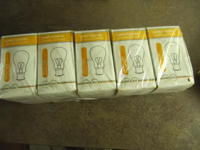 10 x Glühbirne Glühlampe B22 40W Bajonett klar B22d Birne Steckbirne Tropfen NEU