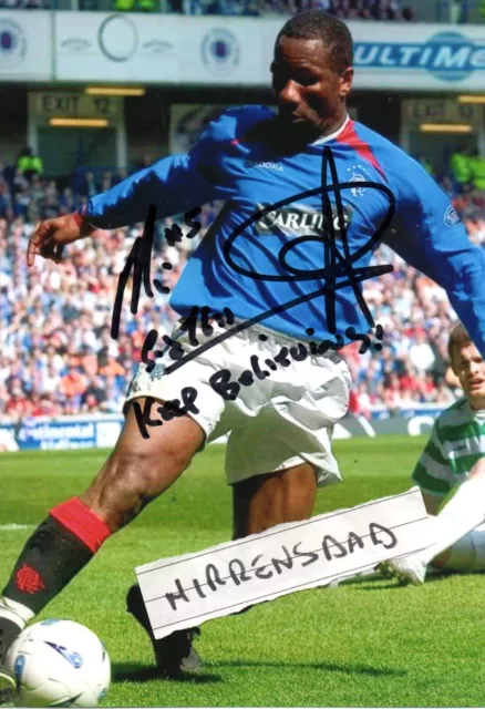 Rangers Marvin Andrews HAND SIGNED 7in x 5in photo