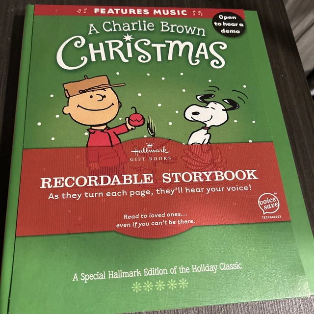 HALLMARK PEANUTS A Charlie Brown Christmas RECORDABLE STORYBOOK NOT