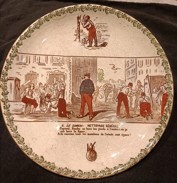 Assiettes Parlantes Anciennes – Faïence Et Terre De Fer