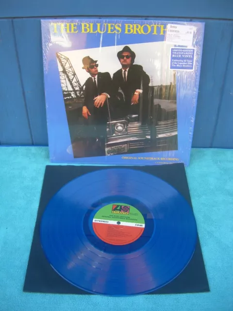 The Blues Brothers Soundtrack Blue Vinyl LP 2020 Reissue Fully Tested Very Good