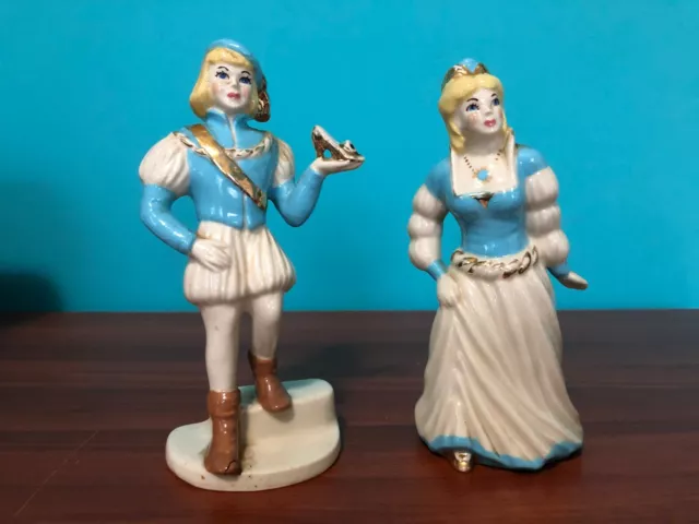 Ceramic Arts Studio Prince & Princess Figuriines Fully Marked Mid-Century Modern