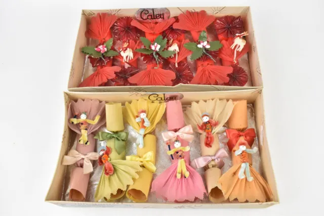 Galletas de Navidad Caley Crackers Vintage Años 60 Juegos 2x 182 y 184 en caja