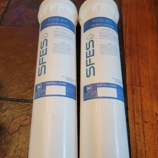 Lot of 2 SFES Model TOS-20 White Replacement Ice/Coffee Filter New