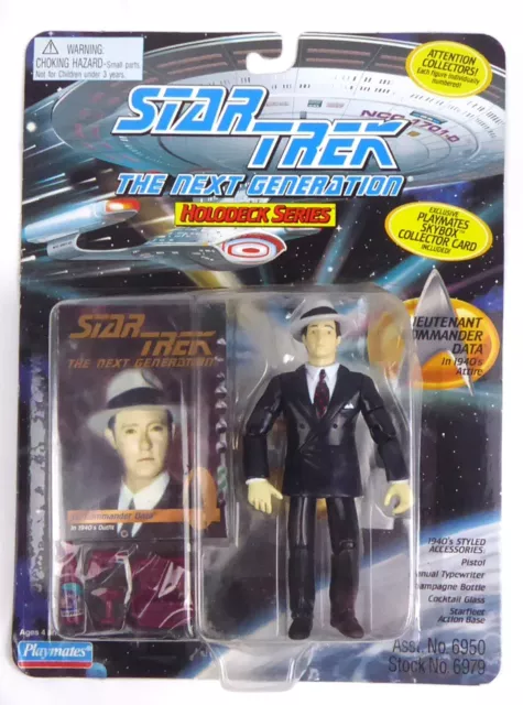 Star Trek TNG Figur NEU -- DATA 1940s Attire - Playmates MOC