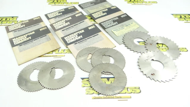 Lot Of 8 Msc Hss Slitting Slotting Saws 2-3/4" & 3" Dia