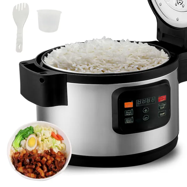 Wixkix 13L Large Capacity Rice Cooker Commercial Micro Pressure Cooking Pot US