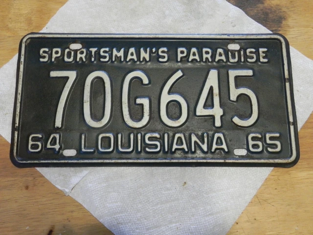 US Louisiana, License Plates, Automobilia, Transportation, Collectibles