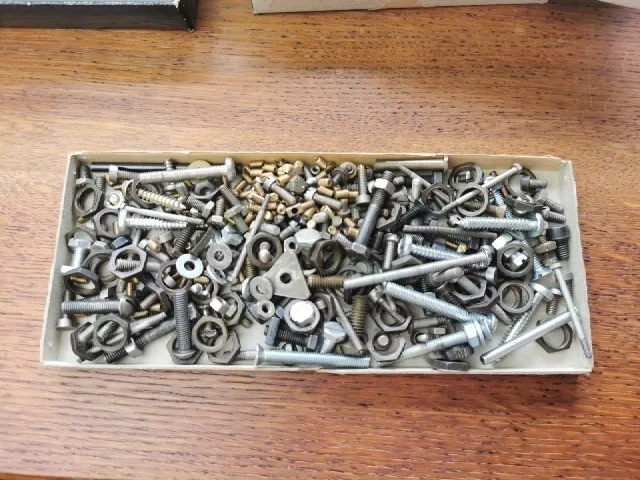 Job Lot of Vintage Clock Screws / Bolts, Washers, Grubs etc. Clockmaker Parts