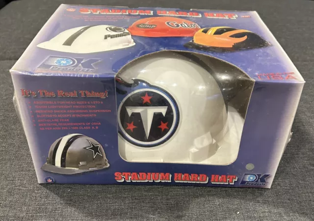 PK Products [SEALED] Tennessee Titans Stadium Hard Hat - OSHA Appr. Sz 6.5-8