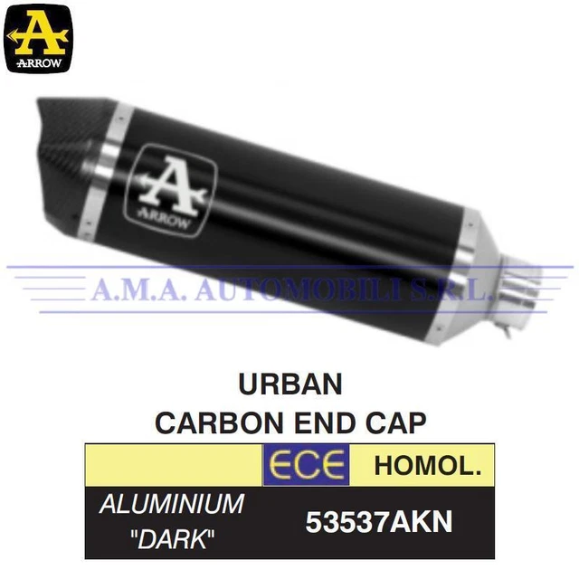 Terminale Urban all. Dark fond. in carbonio Piaggio VESPA Primavera 125 3V 2023