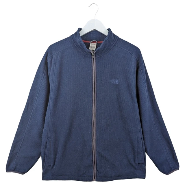 The North Face Mens Blue Full Zip Fleece Jacket Size Large L