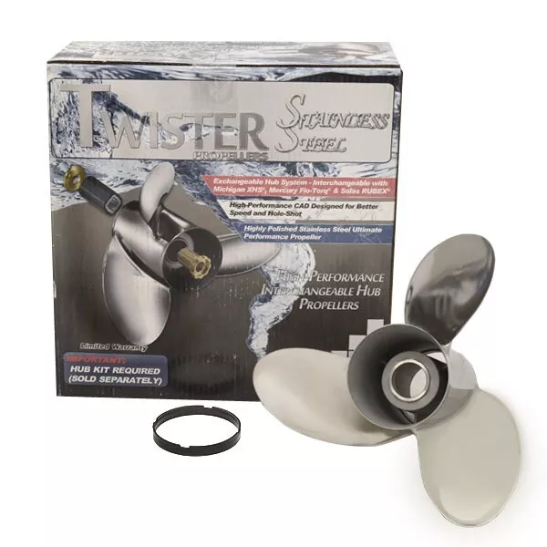 Michigan Wheel Twister Boat Propeller 223155 | Universal LH 13 1/8 X 19P Michigan Wheel Twister Boat Propeller 223155 | Universal LH 13 1/8 X 19P