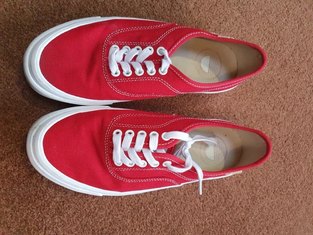 PULL AND BEAR size 7 Pacific Republic red Canvas Trainers Finn Wolfhard  shoes £ - PicClick UK