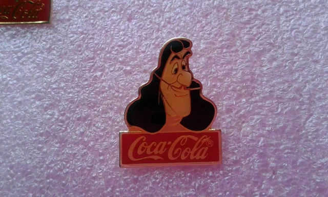 DISNEY CAPTAIN HOOK Pin Cast 15th Anniversary Coca-Cola LE Peter Pan $5 ...
