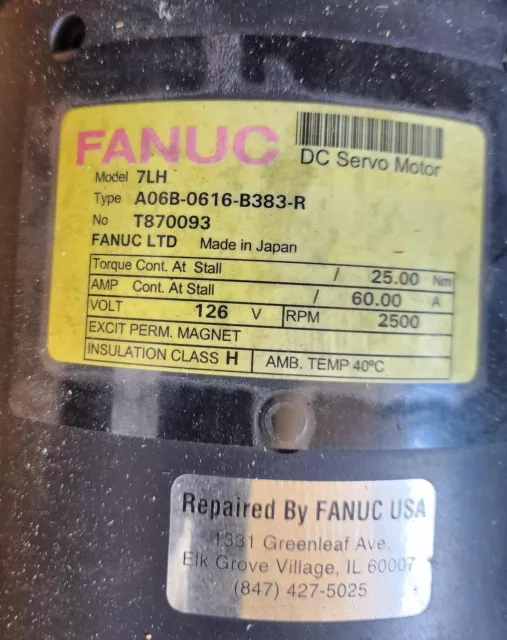 Fanuc A06b-0616-b383-R Servo Motor Amada Pega