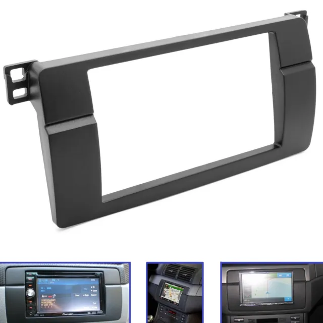 Panneau de Radio Cadre Montage Double 2 din pour BMW 3er (E46) Auto Voiture FCC