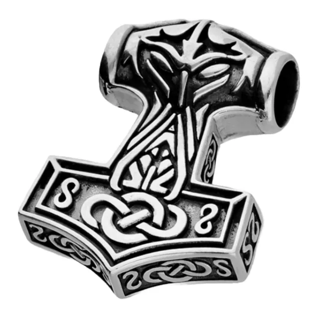 Colgante de joyería vikinga Thors de plata esterlina Thors Hammer mitología nórdica suministro del Reino Unido