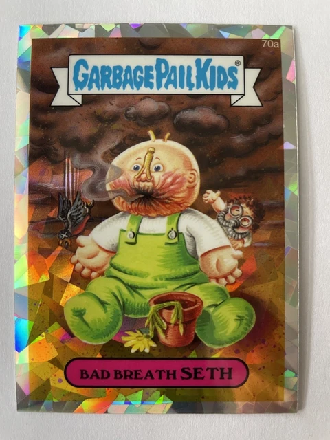 CARTE GARBAGE PAIL Kids Les Crados GPK 2014 Chrome Refractor BAD BREATH ...