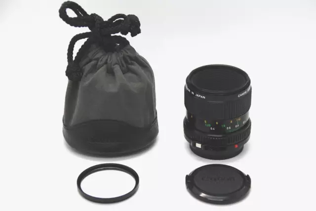 [N Mint Avec / Pochette Casquette] Canon Neuf Fd Dnf Macro 50mm F/3.5 Objectif D