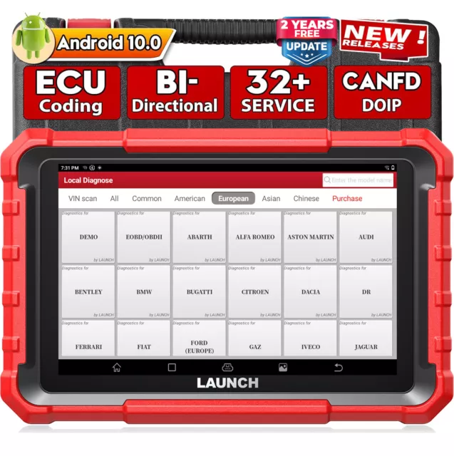 ⭐⭐⭐⭐⭐ LAUNCH X431 Pro Elite V5.0 Valise Outils diagnostics Systèmes Complète