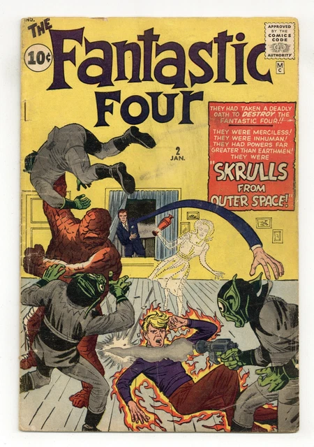 Fantastic Four #2 GD 2.0 1962 1st app. Skrulls