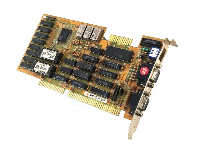 Carte Graphique Trident TVGA8900C – 1 Mo – ISA 16 Bit – 1991 – Retro