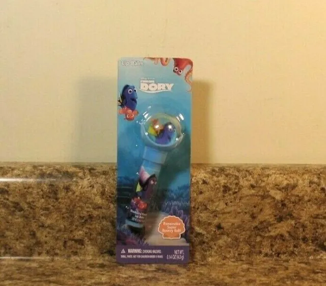 Disney Finding Dory Blueberry Flavored Lip Balm With Super Bouncy Ball NEW