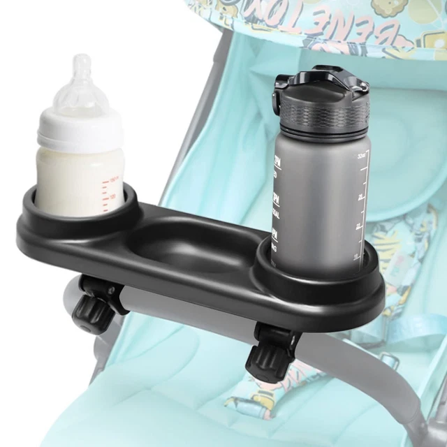 Baby Stroller Snack Tray With Anti-slip Clip, 3 in 1 Stroller Snacks Accessories